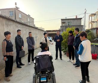 市残联党组书记秦红权赴毛集实验区走访调研残疾人工作